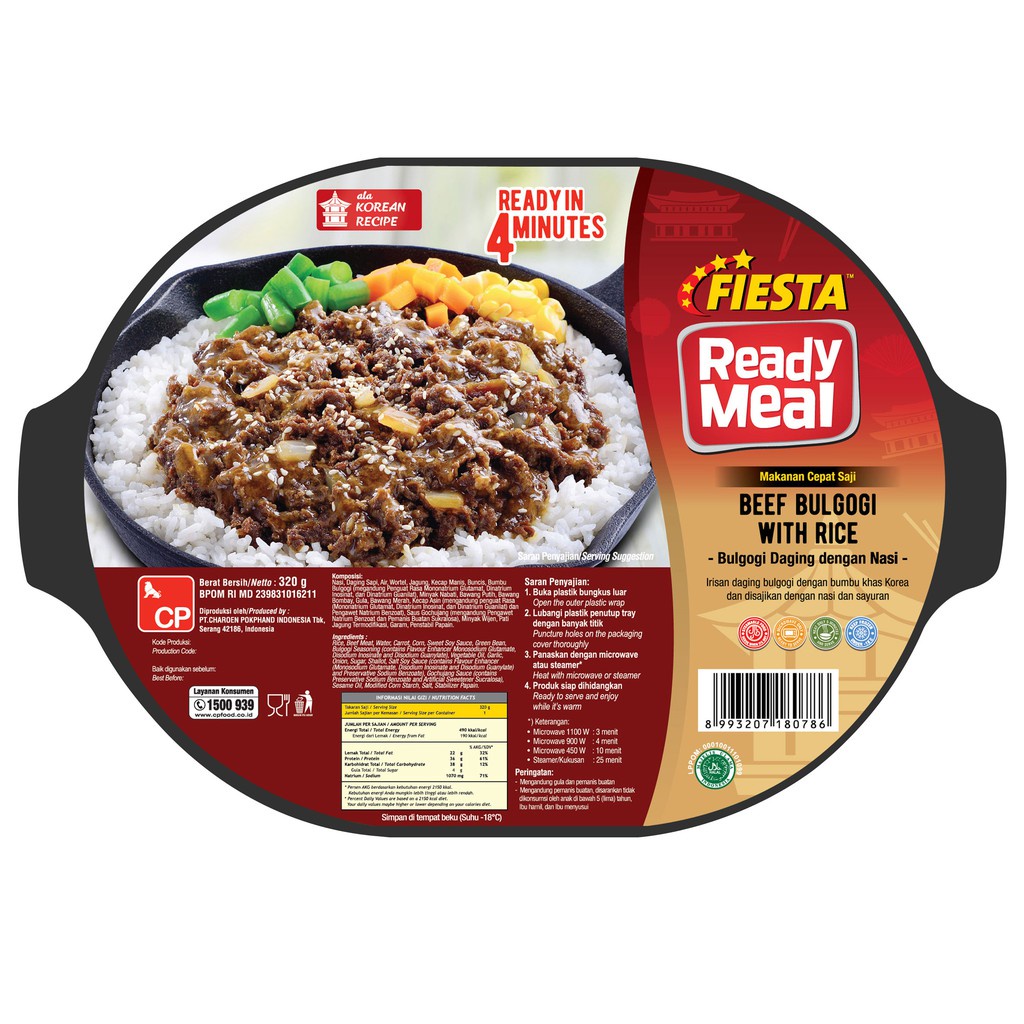Jual Fiesta Ready Meal Beff Bulgogi With Rice S Box. | Shopee Indonesia