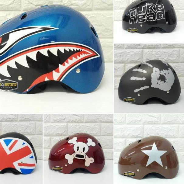 HELM SEPEDA NVR MOTIF HELM SEPEDA BMX HELM SEPEDA MURAH - Nuke head