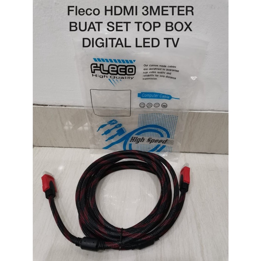 FLECO KABEL HDMI Set Top Box DIGITAL LED TV - 3 Meter