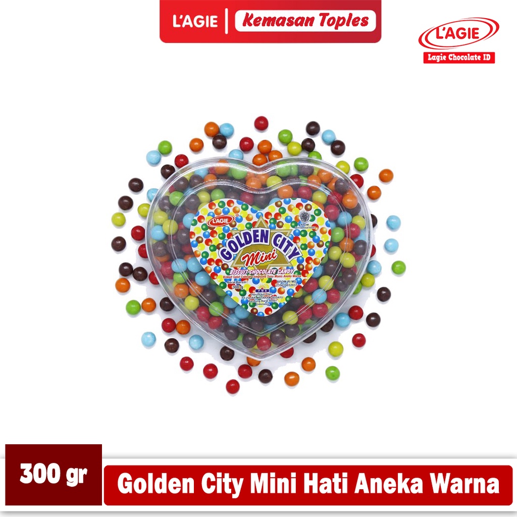 

LAGIE GOLDEN CITY MINI HATI ANEKA WARNA 300GRAM