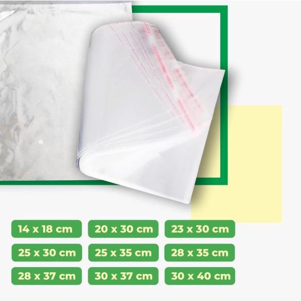 

PLASTIK OPP SEAL/ PLASTIK BENING SEAL MURAH (PER 500/1RIM) - 23X30