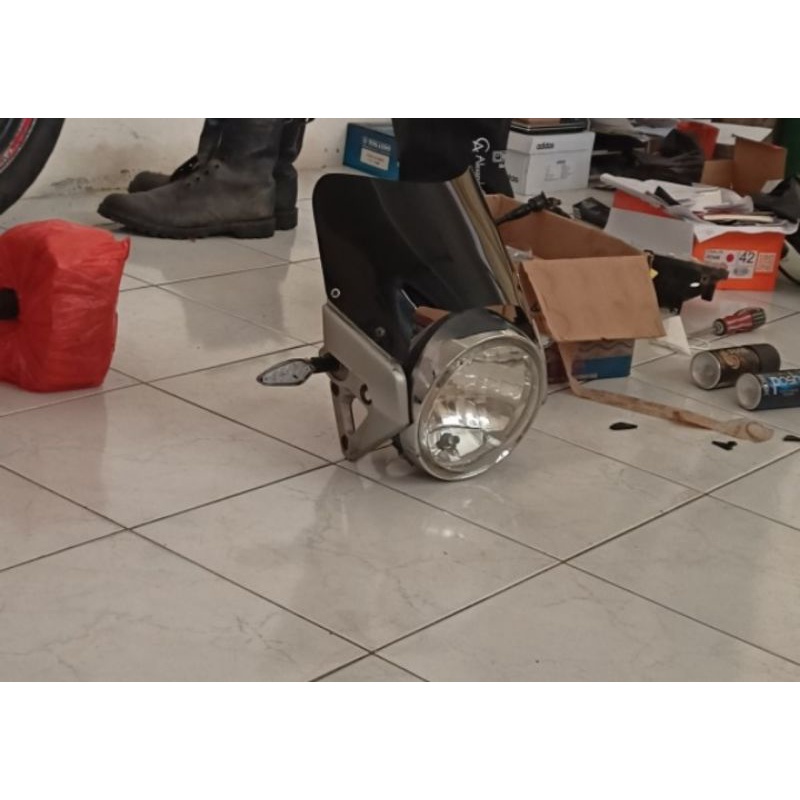 visor lampu tiger revo tiger barong set kupingan headlamp lampu depan paket lampu tiger revo barong