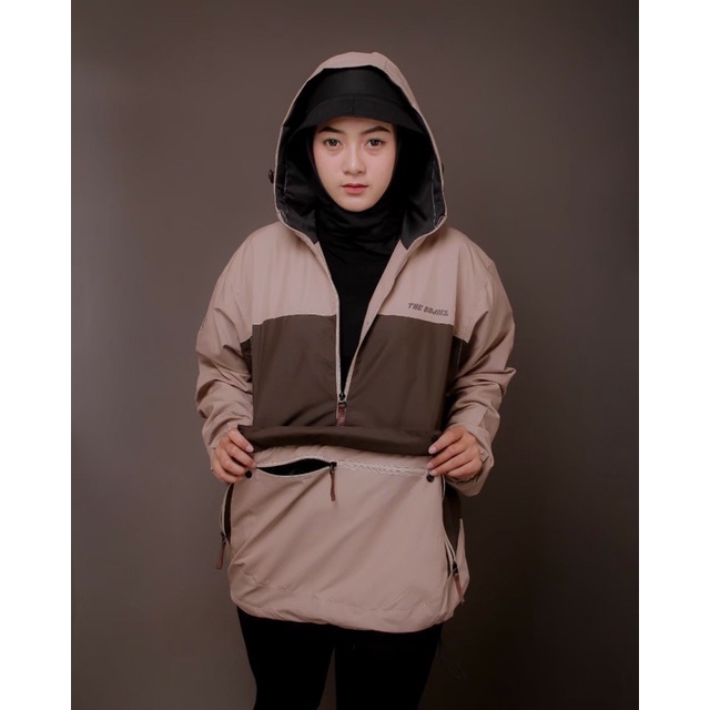 The Bojiel Daily - Moca Brown Jaket Cougle Jaket Parasut Jaket Pria Jaket Outdoor