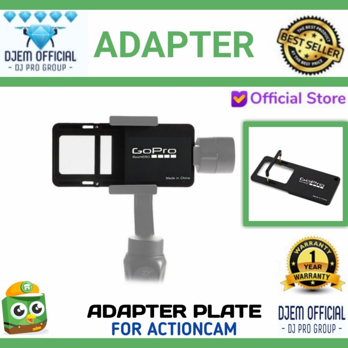 Sta Adapter Plate Mount Actioncam Gopro Brica Sbox For Gimbal Dji Zhiyun