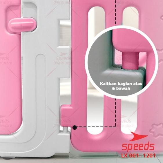 SPEEDS Pagar Anak Pagar Bayi Playpen Bayi Pagar Mainan Anak 001-1202 - PAGAR BIRU