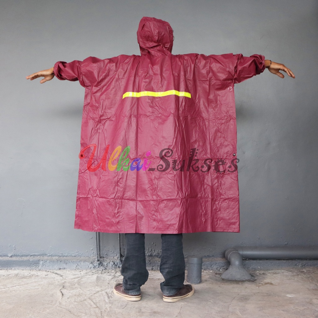 Indoplast Jas Hujan Ponco Lengan Rossi Raincoat Poncho Dewasa Pria Wanita Murah Motif Batman Terlaris