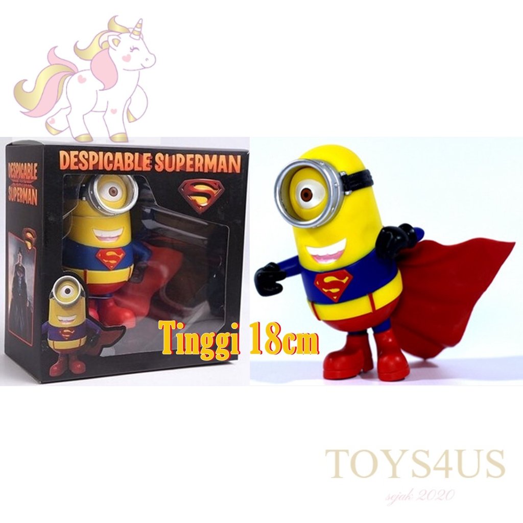 Toys4Us - Mainan Despicable Me Minion Superman PVC Besar TERMURAH