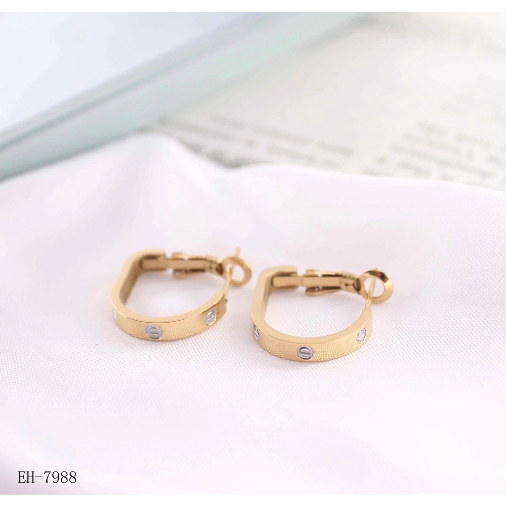 Anting Titanium Permata Perhiasan Wanita Jewelry 0080/983/7988