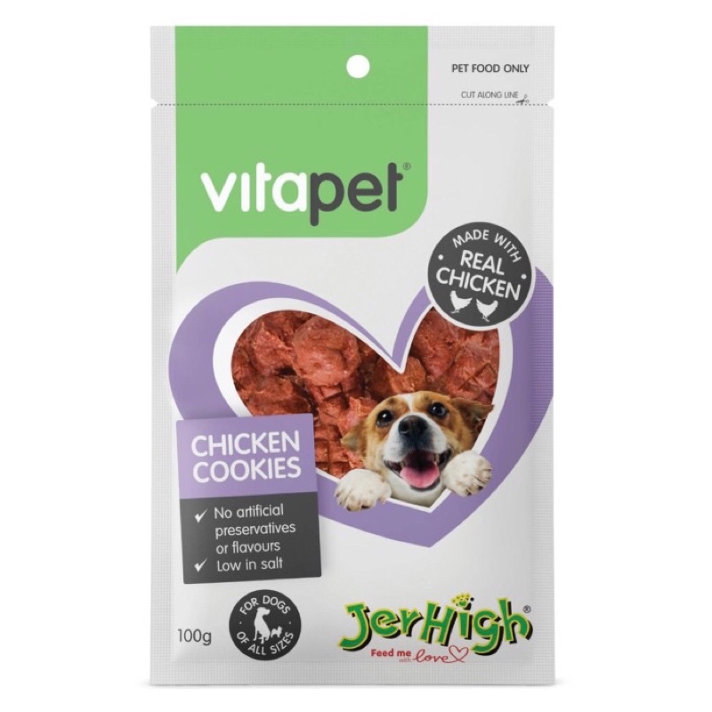 Jerhigh Vitapet Chicken Cookies 100gr