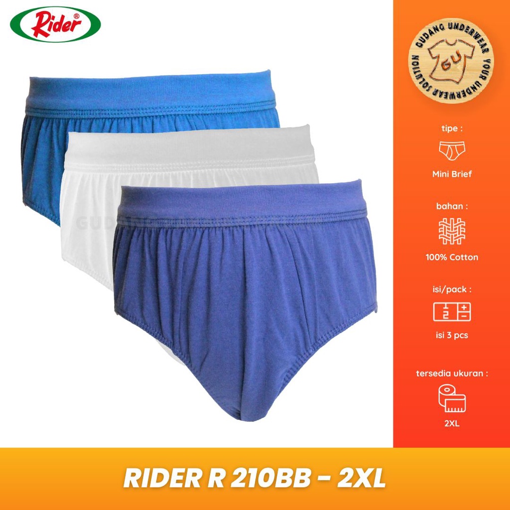 CELANA DALAM ANAK LAKI-LAKI ANTI BACTERIA RIDER 210 ISI 3