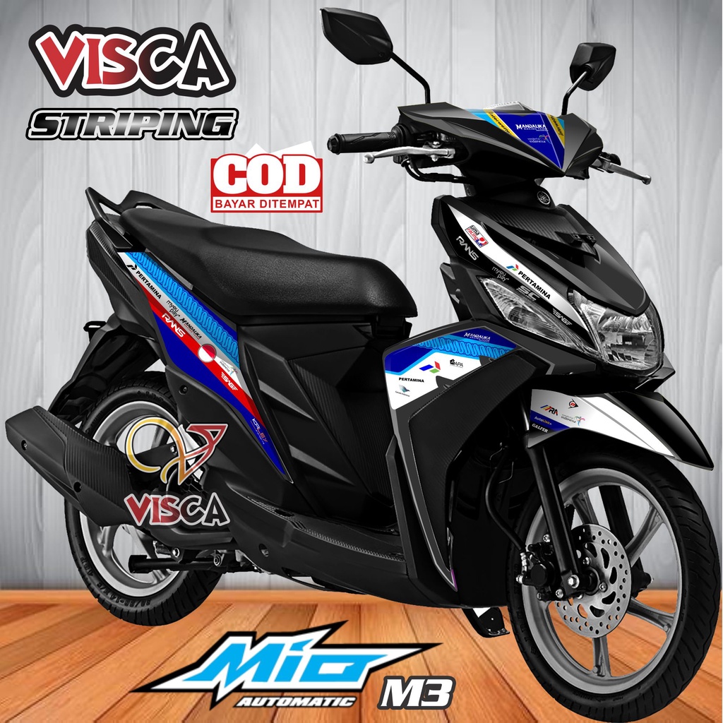 Stiker Striping Mio M3 Variasi Mandalika
