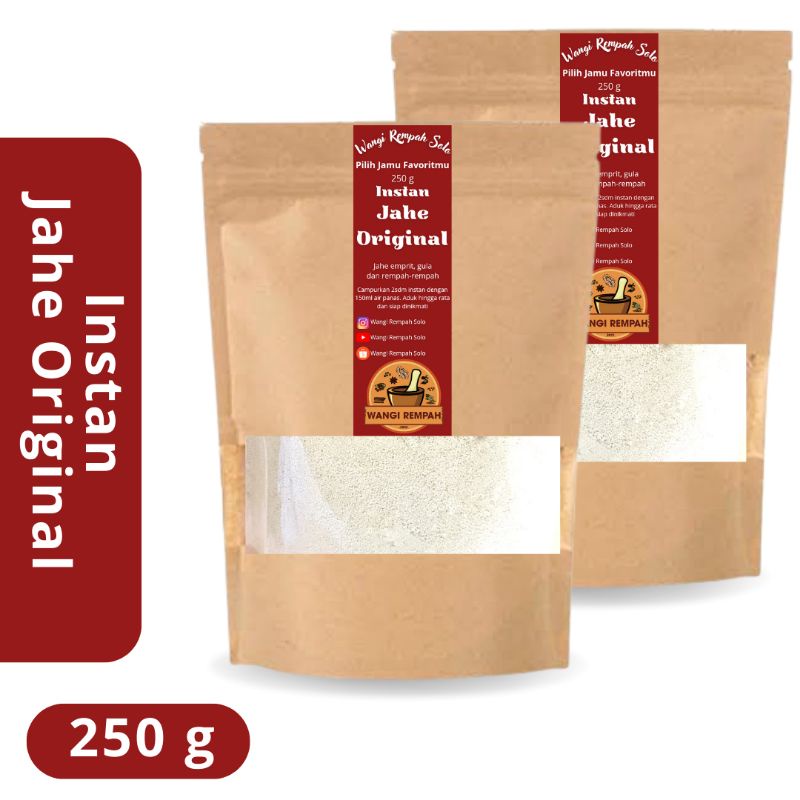 

JAHE INSTAN MURAH BERKUALITAS!! | Jahe Instan | Jahe Instan Original | 12x Minum | Jahe Instan 250g