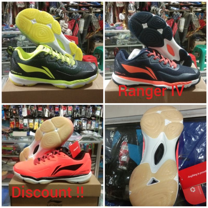 Sepatu Badminton Lining Ranger Lite lV Oryginal Obral Akhir Tahun.