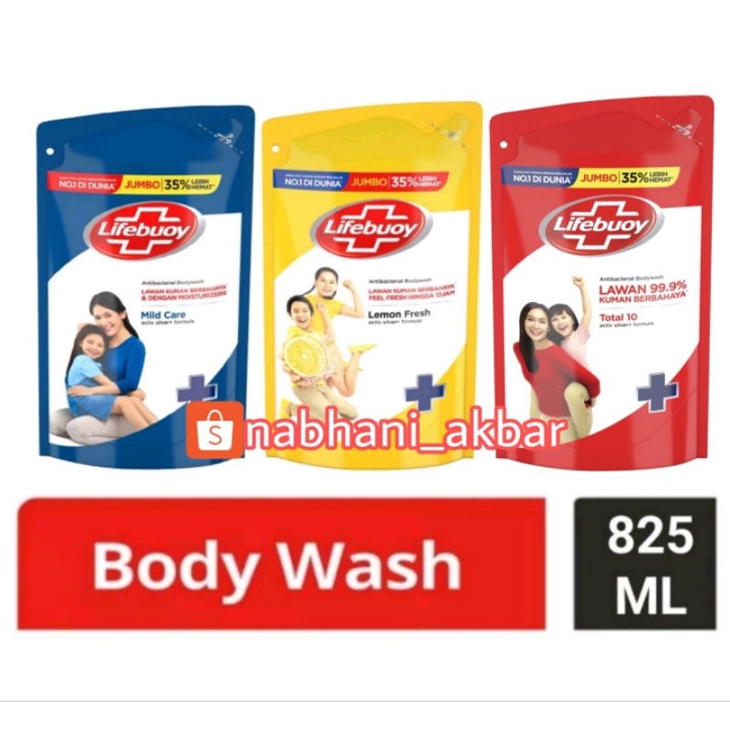 Lifebuoy Bodywash Refill 825ml