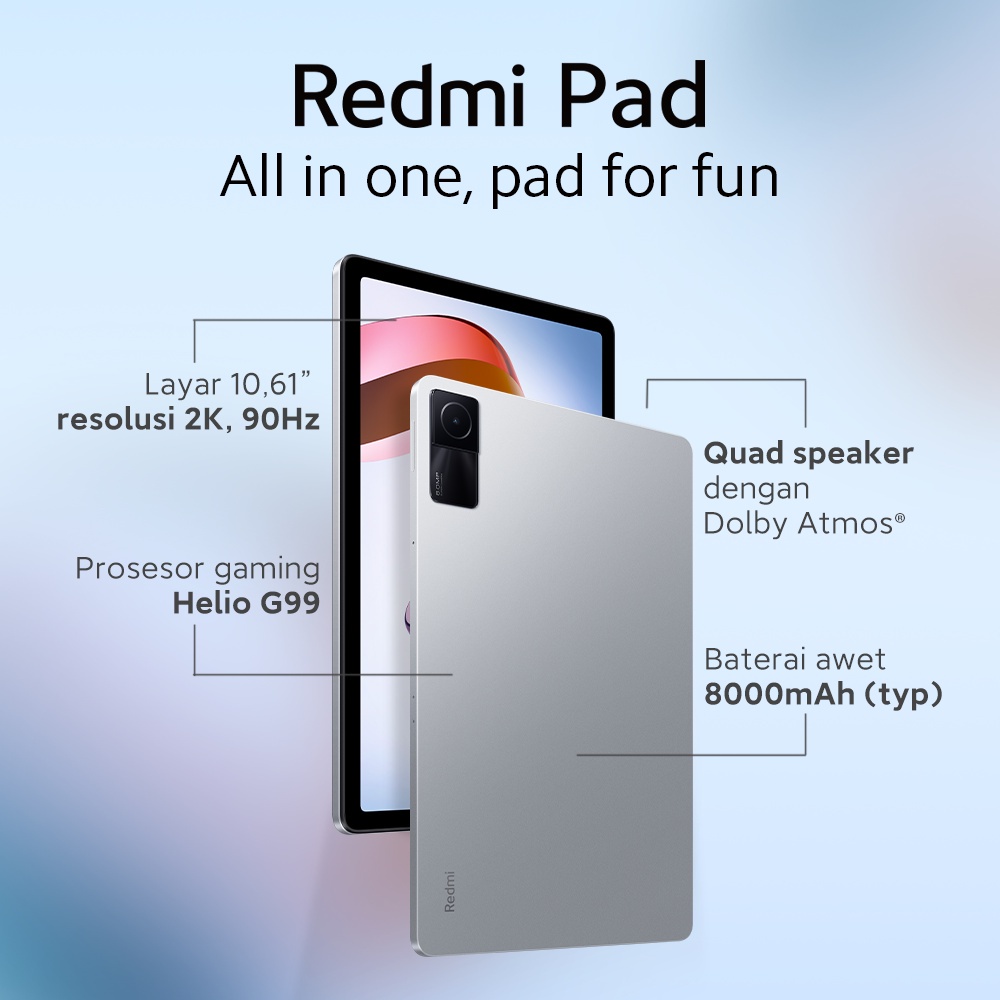 Xiaomi Redmi Pad 6/128 GB Garansi Resmi