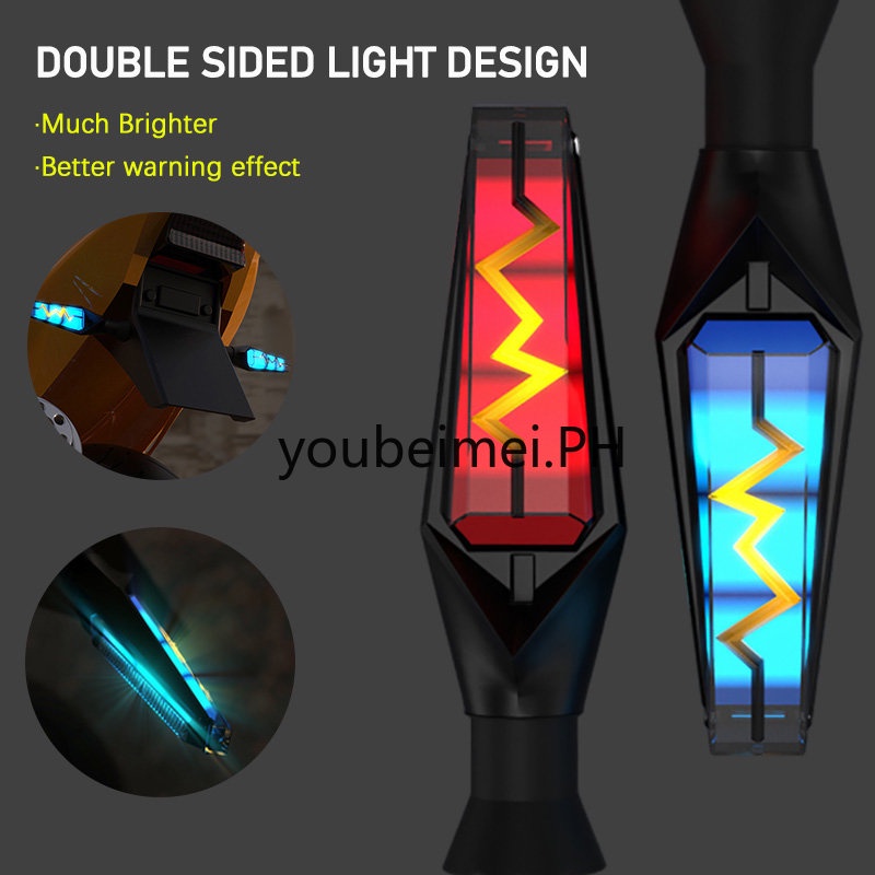 2pcs Lampu Sein LED Dua Sisi Warna Amber Untuk Motor