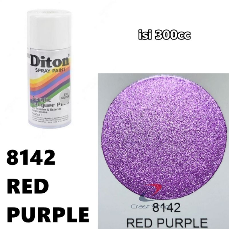 Cat Pilox Diton Red Purple 8142 300cc Merah Ungu Metalik Sepeda Motor Mobil Velg Mesin Helm