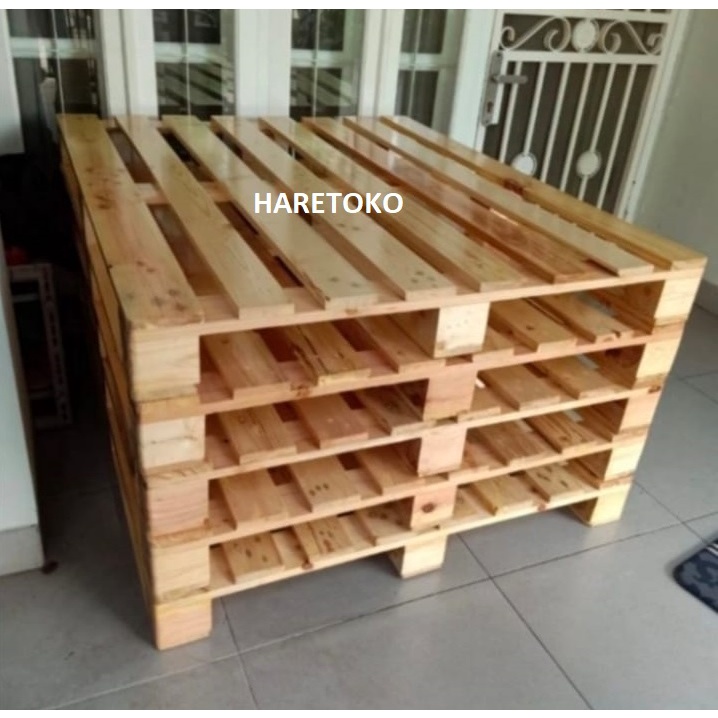 PALET KAYU 120X100X12CM, PALET TEMPAT TIDUR