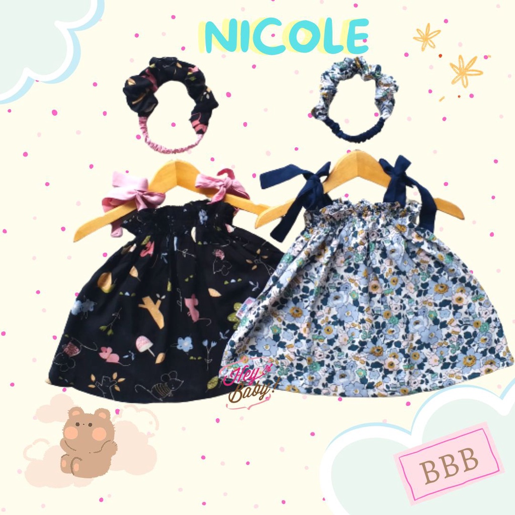 Baju Bayi Perempuan Plus Bando Lucu Imut Model Korea Import Pakaian Bayi Cewek Murah