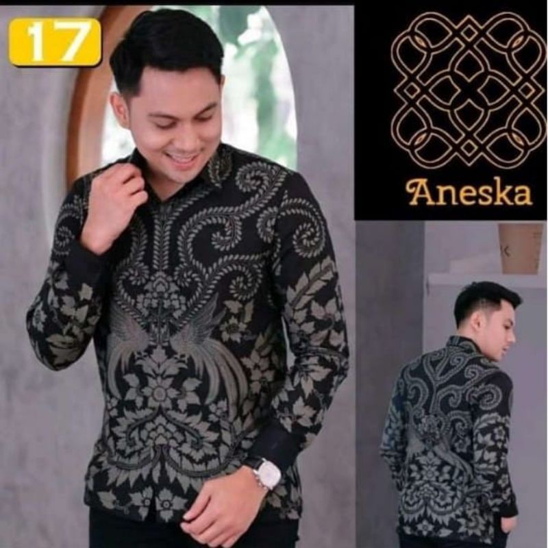 BATIK BOLO DEWO Motif Rantai Hem Atasan Kemeja Baju Batik Pria