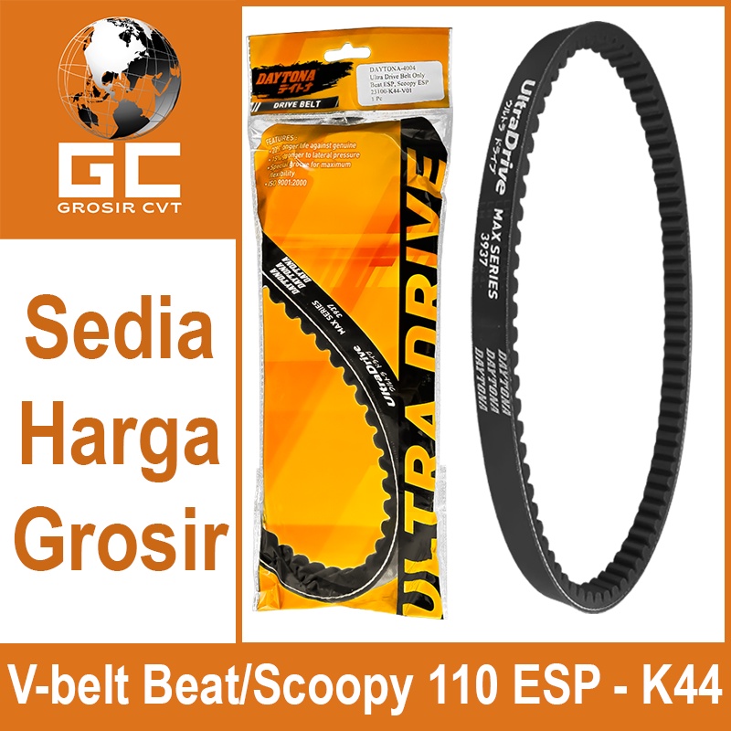 Vanbelt Fanbelt Beat Scoopy Vario 110 FI ESP POP Daytona Ultra Drive Belt 4004 3937