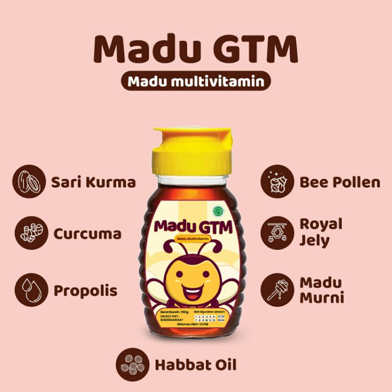 Madu GTM Madu Penambah Nafsu Makan Anak