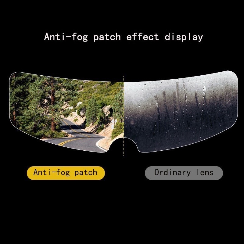 STIKER ANTI FOG KACA HELM MOTOR ANTI EMBUN HELM ANTI AIR HUJAN HELM FILM HELMET VISOR KACA