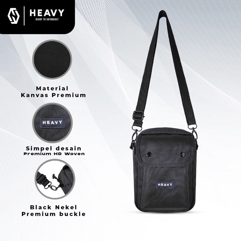 Tas selempang pria heavy siggler kanvas premium produk - Slingbag pria heavy - Tas slempang pria casual