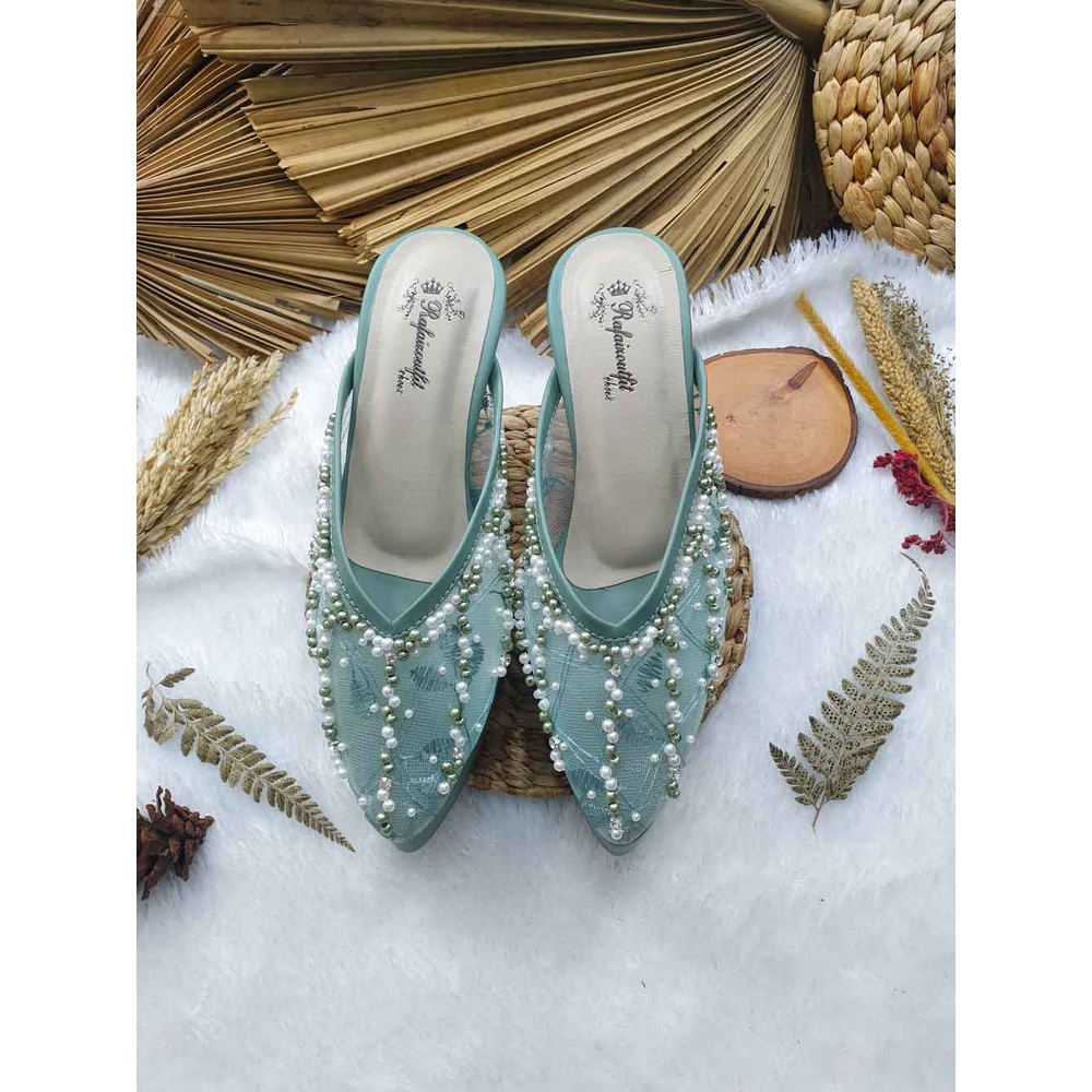 sepatu wanita Yesika wedding sage 10 cm tahu