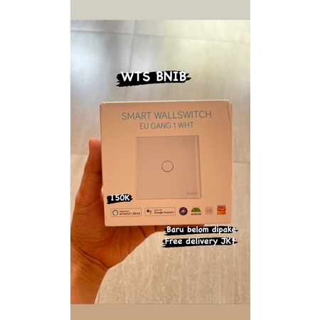 Preloved Bardi Smart Wall Switch Saklar Pintar Touch WiFi Smart Home