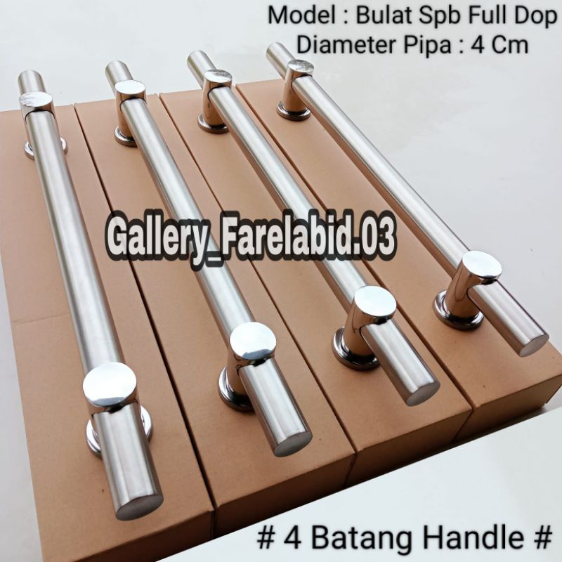 4 Pcs Handle Pintu Rumah Stainless Steel 80 Cm Gagang 60 Cm Pegangan Tarikan Pintu Kupu Tarung Minimalis 45 Cm