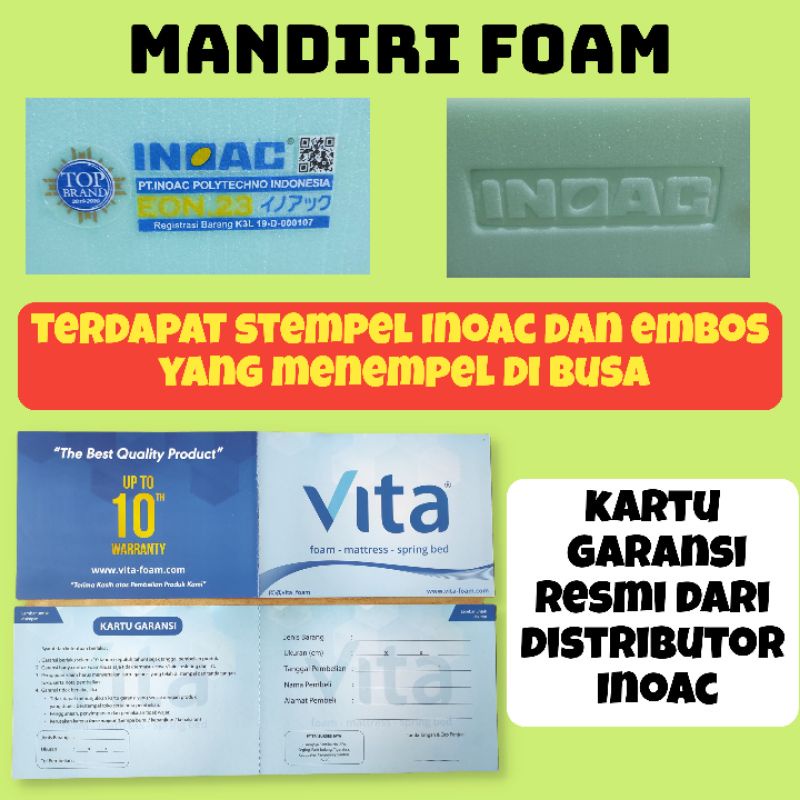 Kasur Busa Inoac ORIGINAL tebal 15cm