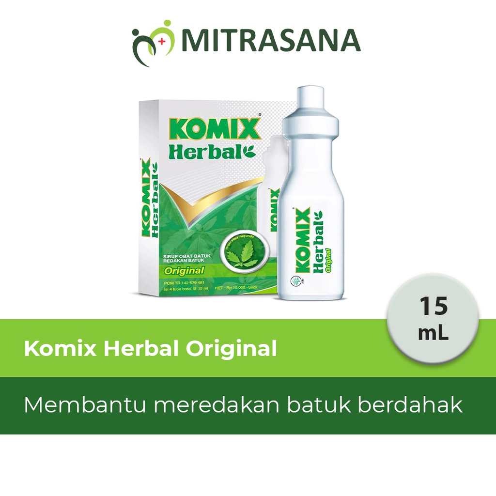 Komix Herbal Original Tube 4 Tube/15 Ml