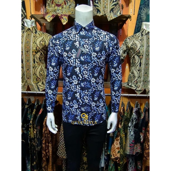 KEMEJA BATIK PRIA LENGAN PANJANG SLIMFIT EXLUSIFE SRI LUMBUNG