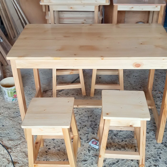 Meja Bar Meja Kursi Cafe Jati Belanda