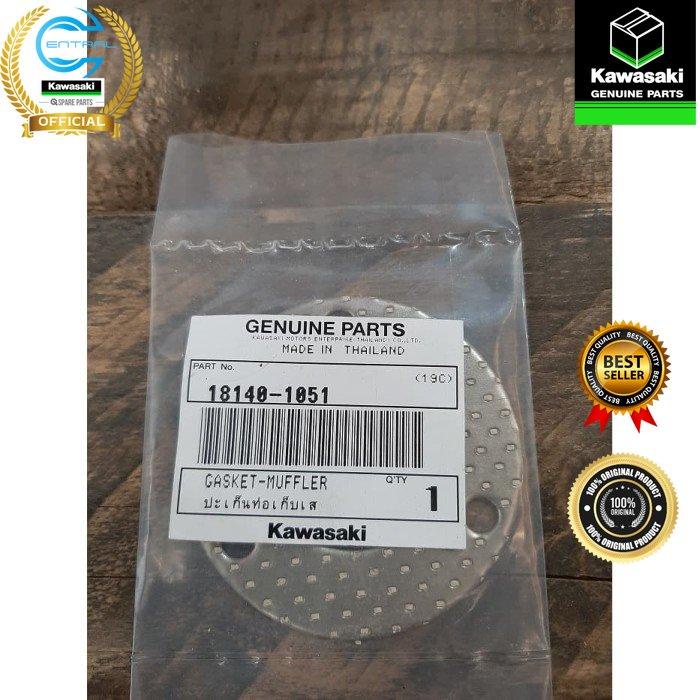(COD) KAWASAKI GENUINE PARTS Paking Gasket Muffler Silencer Knalpot Ninja R Original Kawasaki