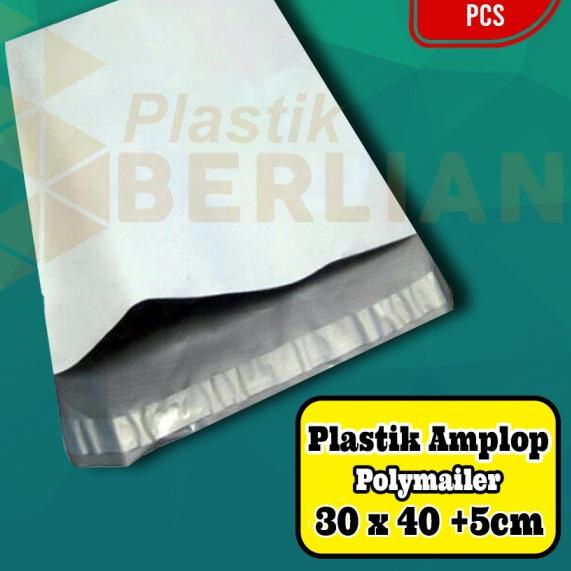 

Plastik Amplop Packaging Polymailer Polybag 30x40 isi 100 White