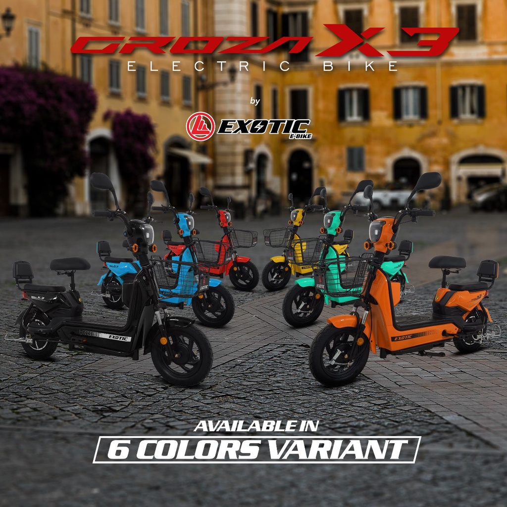 SEPEDA LISTRIK EXOTIC GROZA X3 E-BIKE DEWASA