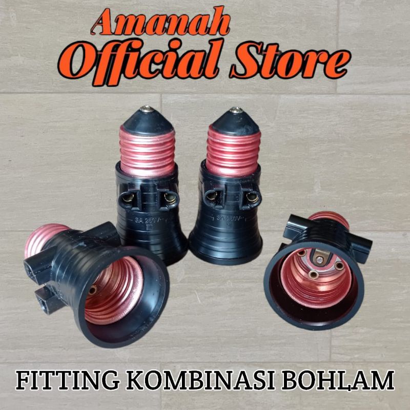 FITTING KOMBINASI BOHLAM LAMPU MEET KUNINGAN BOHLAM LAMPU HOLDER BOHLAM KUALITAS