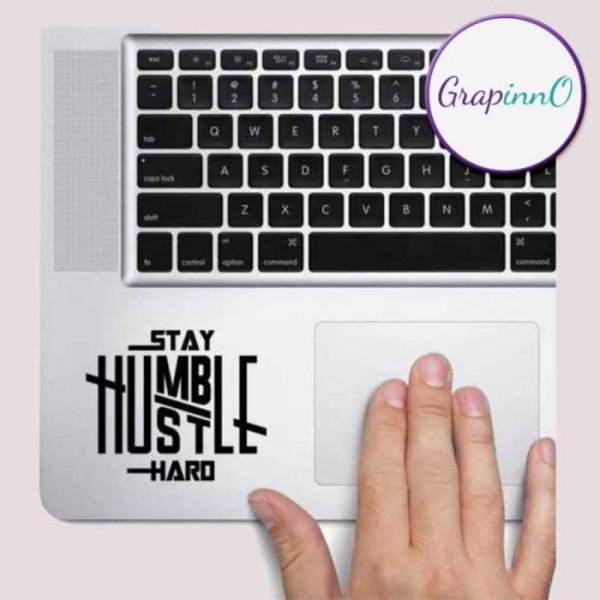 Decal Sticker Macbook Apple Macbook Stay Humble Quote Stiker Laptop Limited