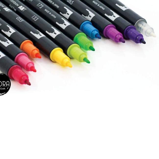 

Tombow Dual Brush Pen Set 10 - Bright Palette