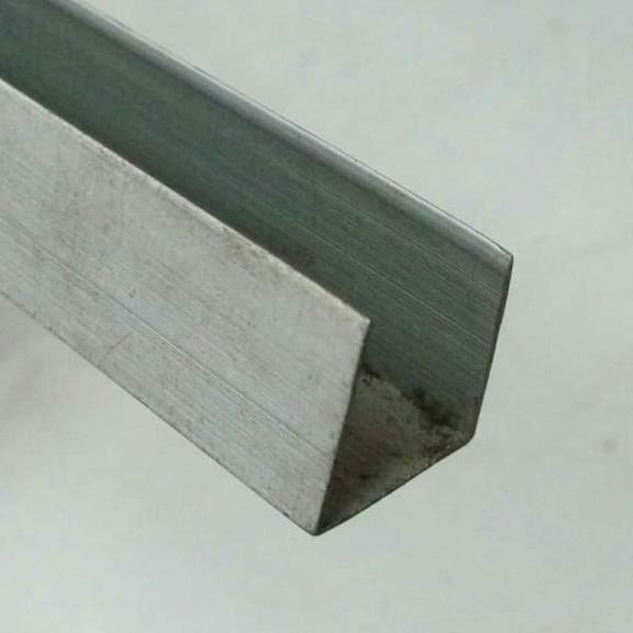 LIS U ALUMINIUM/KANAL U/U CHANNEL 20 MM 2 CM - silver