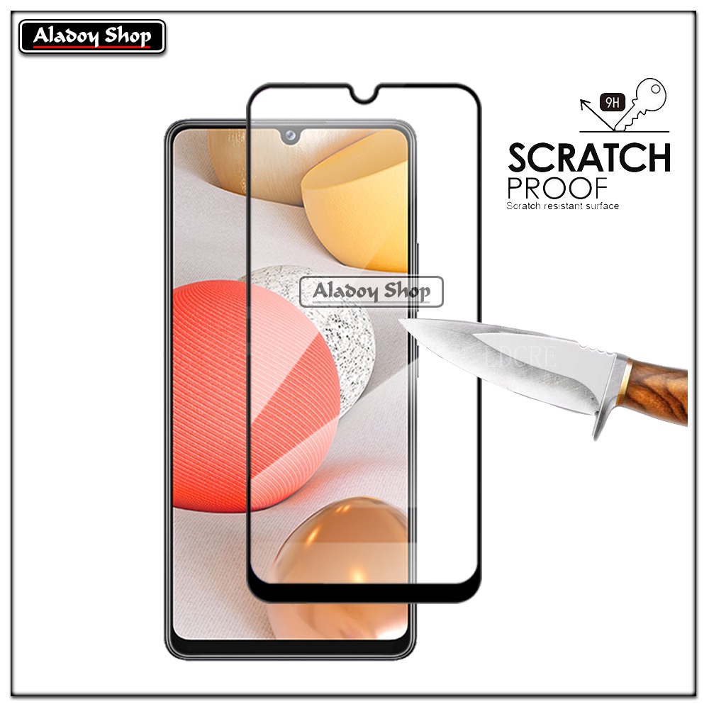 PROMO 3 IN 1 PAKET Tempered Glass Samsung A42 5G Free Tempered Glass Camera dan Skin Carbon