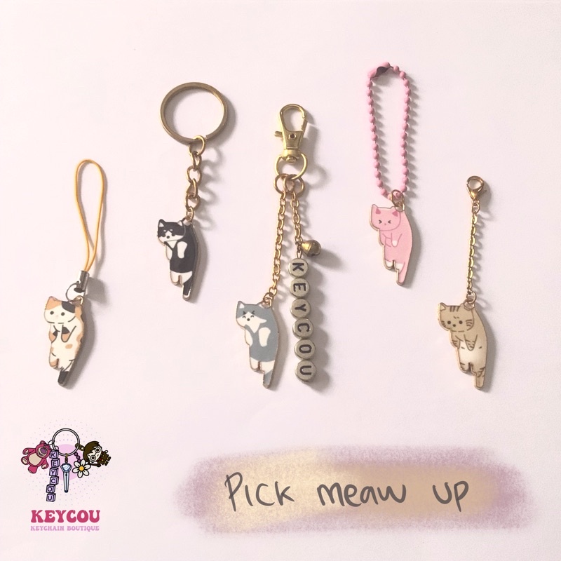 Pick Me Up Enamel Keychain - Cat