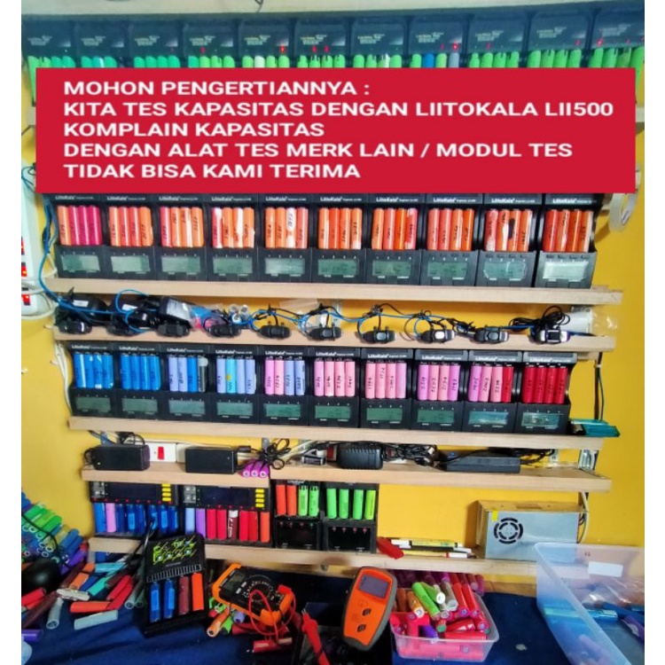 baterai 18650 1800-2000 mah bisa requst las tik