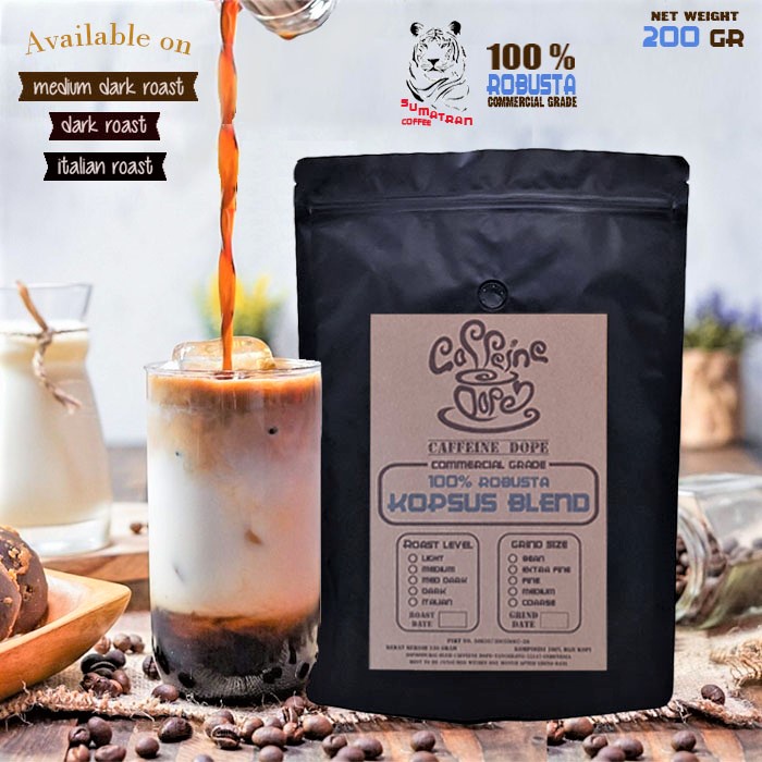 

Kopi Susu Espresso Blend 100% Robusta 200 Gram