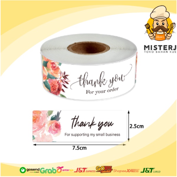 

Stiker Motif | 1 Roll Isi 120 Pcs | 500 Pcs | Motif Thank You | Motif Happy Birthday | Motif Unicorn | Motif Random Tidak Bisa Custom