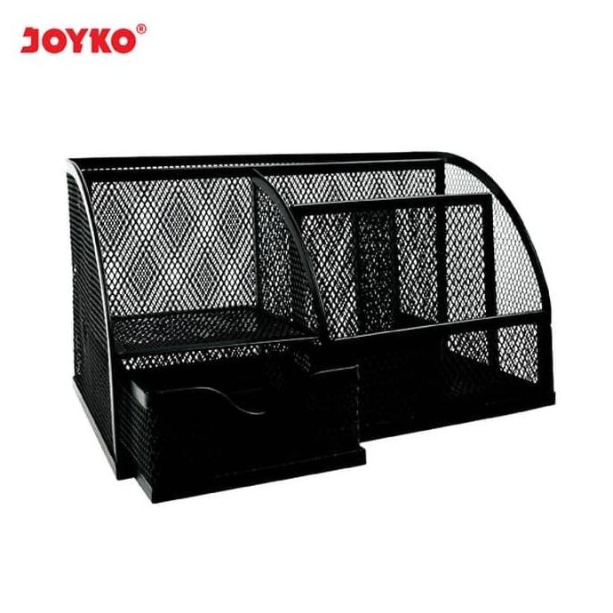 

Joyko Tempat pensil / Tempat pulpen / Desk set besi jaring DS-22