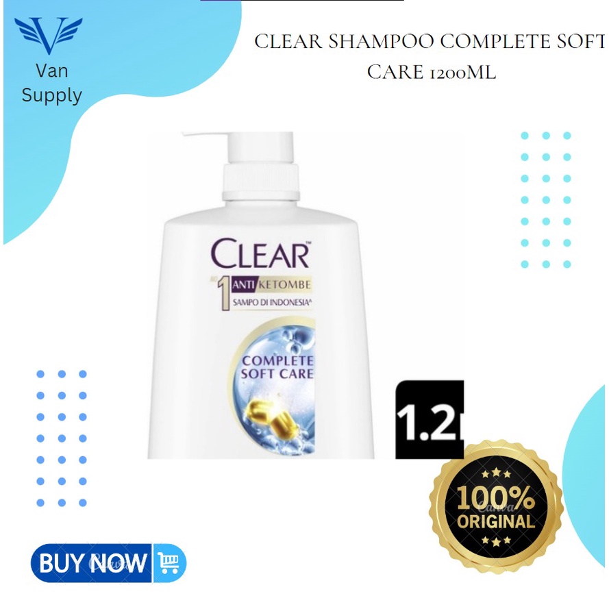 Clear Shampoo Complete Soft Care 1200ml