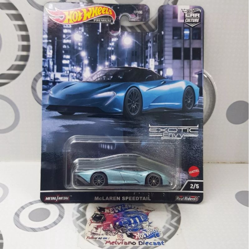 Jual Hot Wheels McLaren Speedtail Exotic Envy Premium Car Culture